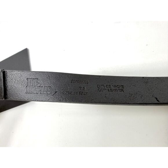 NEW The Kooples Women\'s Thin Black Leather Belt with Square Silver Buckle Size 3 main image 4